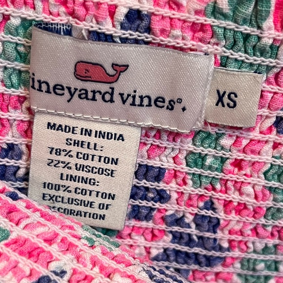 Vineyard Vines Plumeria Smocked Pull-On Shorts - Malibu Pink - Picture 9 of 9